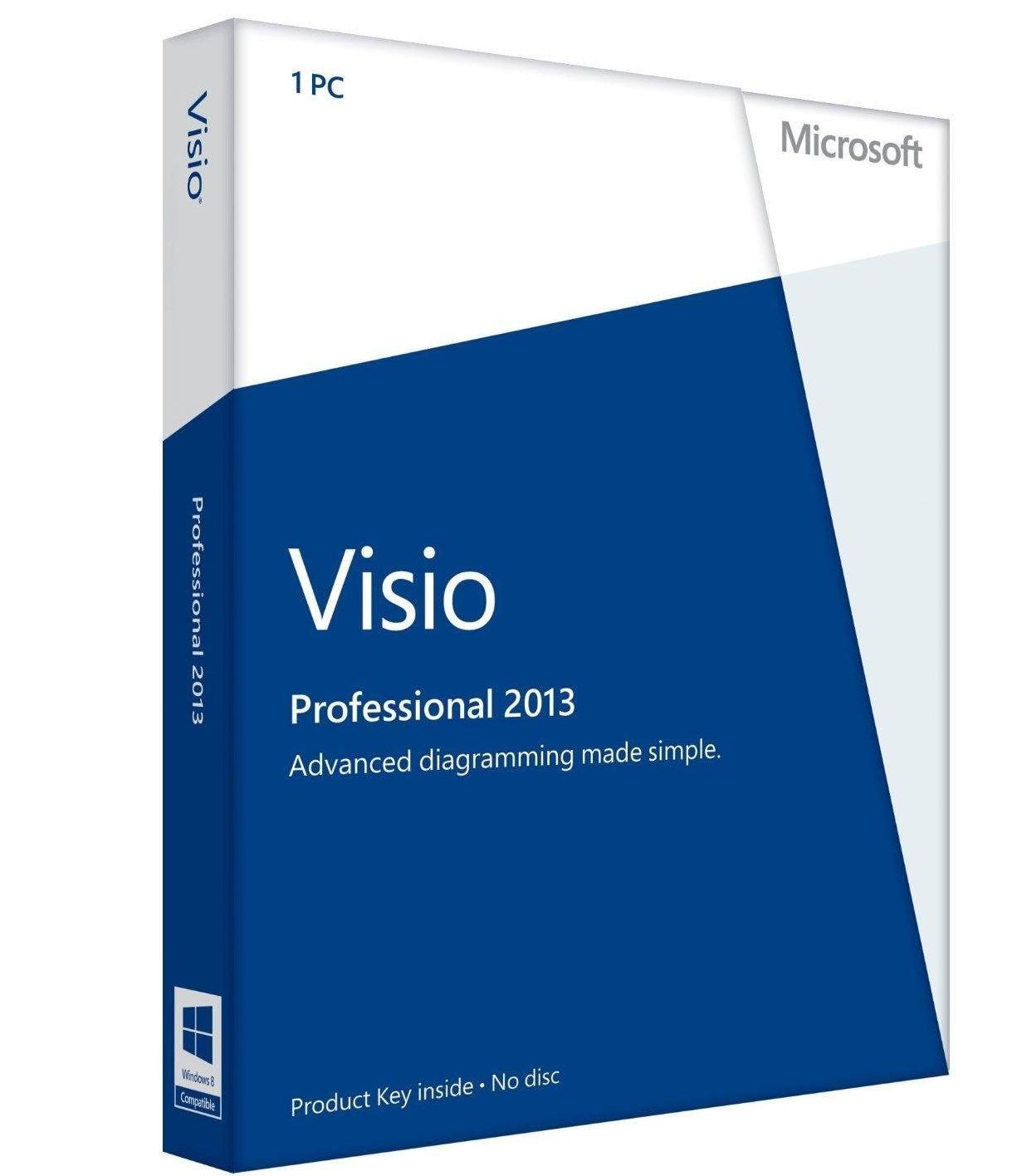 Visio Professional 2013 15.0 download in one click. Virus free.